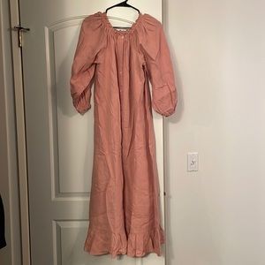 Sleeper Loungewear dress in peach/pink color